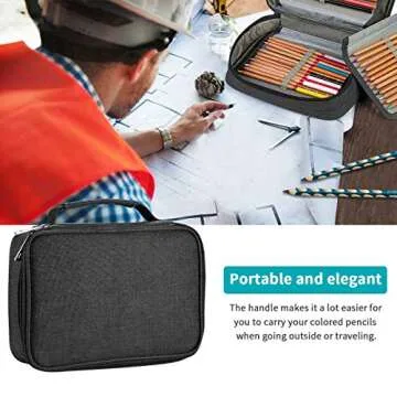Large Capacity Pencil Case for Artists and Students