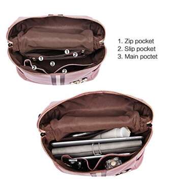 Stylish BOSTANTEN Genuine Leather Backpack Purse for Women