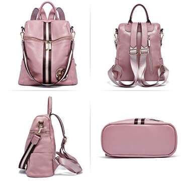 Stylish BOSTANTEN Genuine Leather Backpack Purse for Women