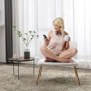 Okeysen Modern Armless Accent Chair - Comfy & Stylish