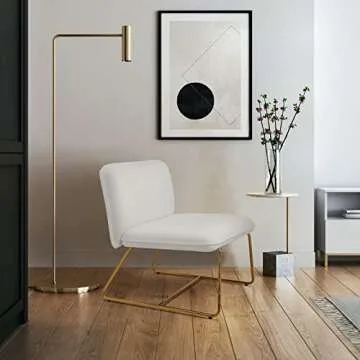 Okeysen Modern Armless Accent Chair - Comfy & Stylish