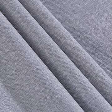 sancua 100% Waterproof Rectangle PVC Tablecloth - 54 x 78 Inch - Oil Proof Spill Proof Vinyl Table Cloth, Wipe Clean Table Cover for Dining Table, Buffet Parties and Camping, Grey