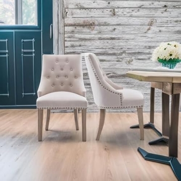 Elegant NOBPEINT Dining Chairs Set of 2 for Comfort and Style