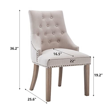Elegant NOBPEINT Dining Chairs Set of 2 for Comfort and Style