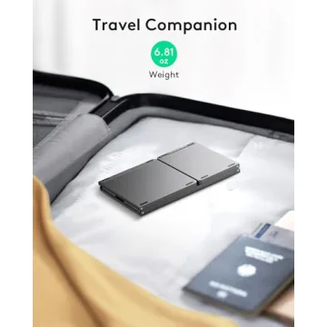 Portable Samsers Foldable Bluetooth Keyboard with Touchpad