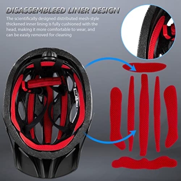 Gudook Adjustable Lightweight Bicycle Helmet for Adults