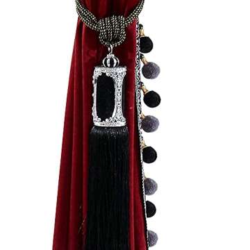 Luxury Pom Poms Curtain Set for Elegant Home Decor