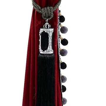 Luxury Pom Poms Curtain Set for Elegant Home Decor