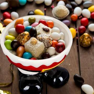 Santa Feet Candy Bowl for Festive Holiday Treats