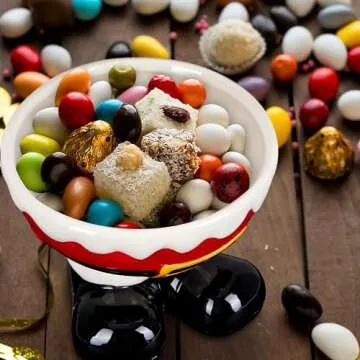 Santa Feet Candy Bowl for Festive Holiday Treats