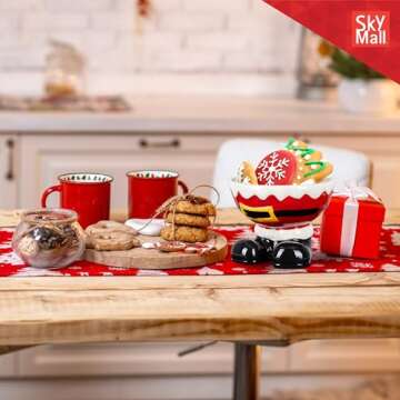 Santa Feet Candy Bowl for Festive Holiday Treats