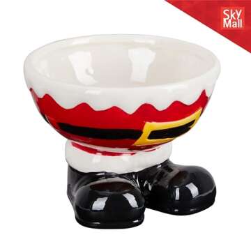 Santa Feet Candy Bowl for Festive Holiday Treats
