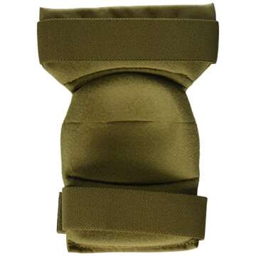 ALTA 53112.14 AltaCONTOUR Elbow Protector Pad, Coyote Cordura Nylon Fabric, AltaGrip Fastening, Flexible Cap, Round, Coyote