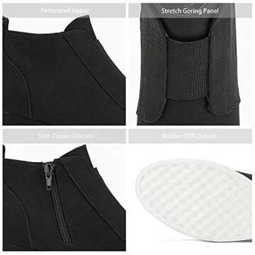 DREAM PAIRS Stylish Women’s Platform Wedge Booties