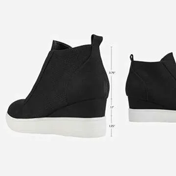 DREAM PAIRS Stylish Women’s Platform Wedge Booties