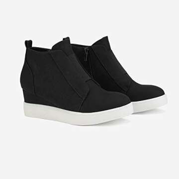 DREAM PAIRS Stylish Women’s Platform Wedge Booties