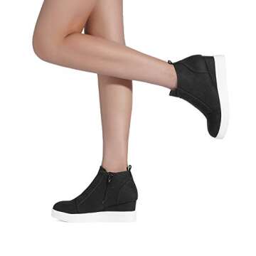 DREAM PAIRS Stylish Women’s Platform Wedge Booties