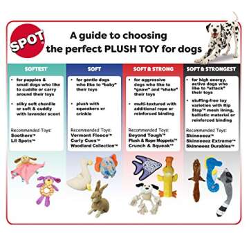 SPOT Skinneeez Crinklers The Stuffless Crinkle Dog Toy with Squeaker For All Dogs Tug-Of-War Toy For Small and Large Breeds Squeak Toy for Dogs -Goat - Large