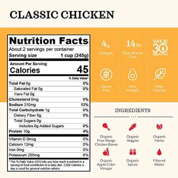 Kettle & Fire, Bone Broth, Chicken, 16.9 Oz