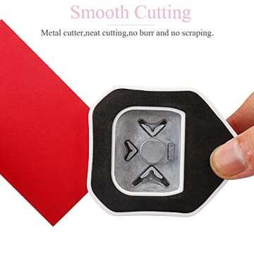 LOONENG 3 Way Corner Rounder Punch, 4mm, 7mm, 10mm 3 in 1 Corner Cutter for Paper Crafts, Laminator,...