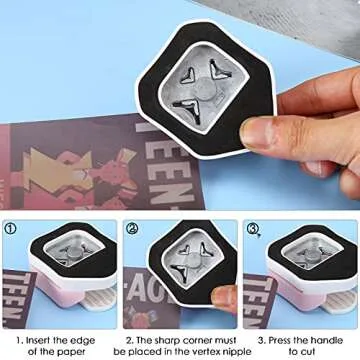 LOONENG 3 Way Corner Rounder Punch for Paper Crafts