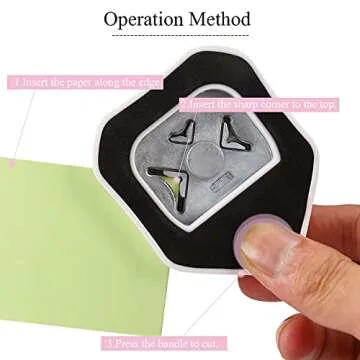 LOONENG 3 Way Corner Rounder Punch for Paper Crafts