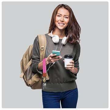 Fishent Stretchy Wristlet Keychain,Braided Cute Wrist Lanyards for Keys, Key Chain Holder for Women ...