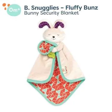 B. toys Baby Bunny Security Blanket - Plush Comfort & Play
