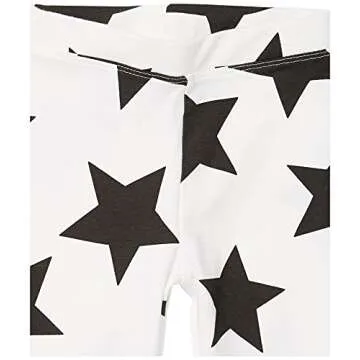 Amazon Essentials Girls' Leggings (Previously Spotted Zebra) - Discontinued Colors, Pack of 4, Black/Blue/Grey Stars/White Superstar, X-Large