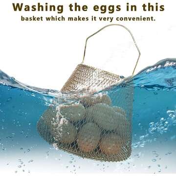 CYEAH Durable Egg Basket Set of 2 for Fresh Eggs