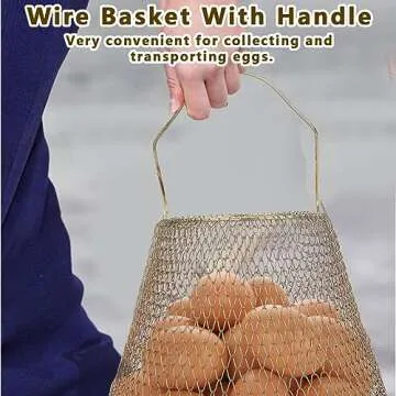 CYEAH Durable Egg Basket Set of 2 for Fresh Eggs