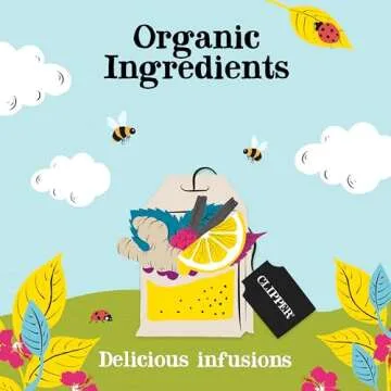 Clipper Tea: Organic Herbal Tea Variety Pack, Delicious Infusions – Assorted Tea Set with 5 Flavors Including Berry, Lemon, And Ginger – Gift Box, 20 Unbleached Tea Bags