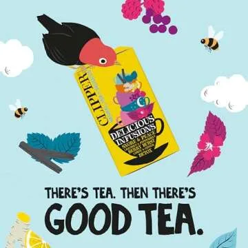 Clipper Tea: Organic Herbal Tea Variety Pack, Delicious Infusions – Assorted Tea Set with 5 Flavors Including Berry, Lemon, And Ginger – Gift Box, 20 Unbleached Tea Bags