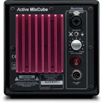 Avantone Pro Active MixCube 5.25 Inches Powered Studio Monitor - Gloss Black, Each
