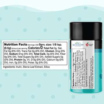 SweetLeaf Stevia Powder Shaker Jar - Natural Zero Calorie Sweetener, 4 Oz