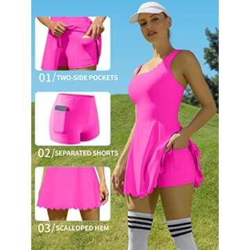 ATTRACO Women’s Tennis Dress - Stylish Athletic Outfit