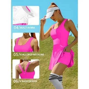 ATTRACO Women’s Tennis Dress - Stylish Athletic Outfit
