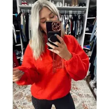 Lightweight Fleece Pullover Jacket for Women