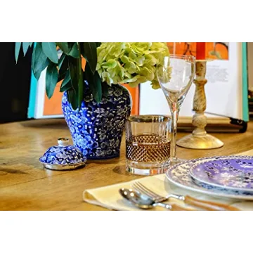 Charming BALIOS Blue and White Ginger Jar for Home Decor