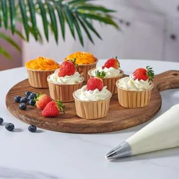 Keenpioneer Piping Bag - Disposable Cake Decorating Bag 56 Count (16 inch, Clear)