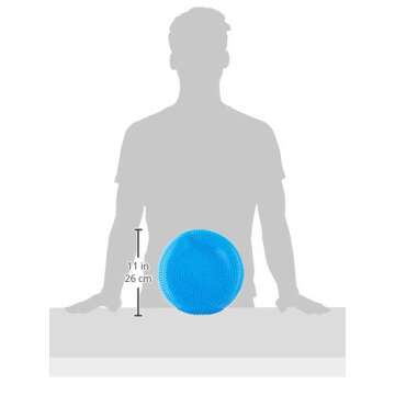 Black Mountain Products Exercise Balance Stability Disc with Hand Pump, Blue