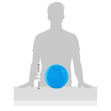 Black Mountain Products Exercise Balance Stability Disc with Hand Pump, Blue