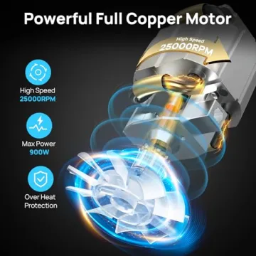 Consciot CB08 11-Piece Blender for Kitchen and Personal Use, 900 Peak Watts, Smoothies & More