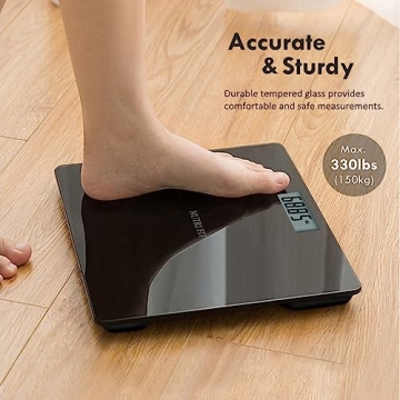 NUTRI FIT Digital Bathroom Scale High Accuracy Large LCD