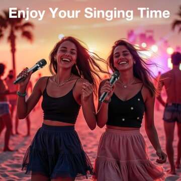 Professional Dual Handheld Wireless Microphone System for Weddings, Karaoke, and Performances