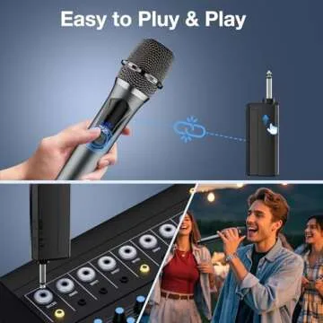 Professional Wireless Microphone Set for Karaoke and Events