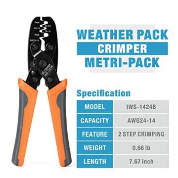 iCrimp Weather Pack Crimper Tool for Delphi APTIV Terminals