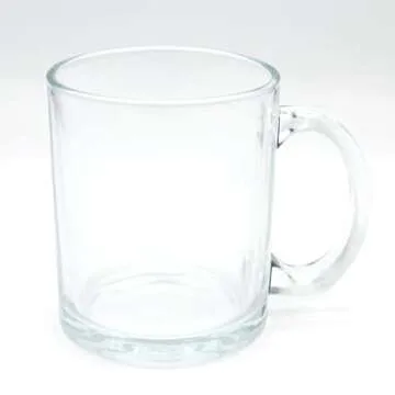 Customizable 11oz Sublimation Glass Mug Set of 6