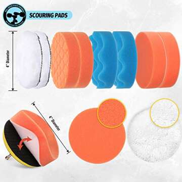 HIWARE 16 Pcs Drill Brush Kit for Ultimate Clean