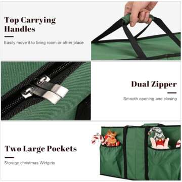 Keten Ornament Storage Box - Organize 128 Holiday Ornaments